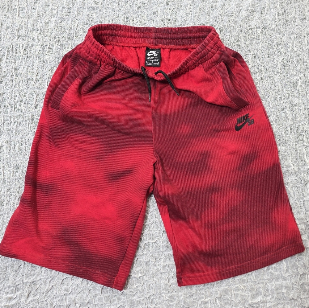 Nike Kids Gradient Red Shorts Tie die Basketball